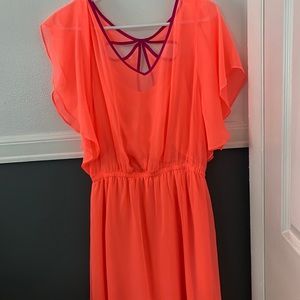 Express Coral Dress